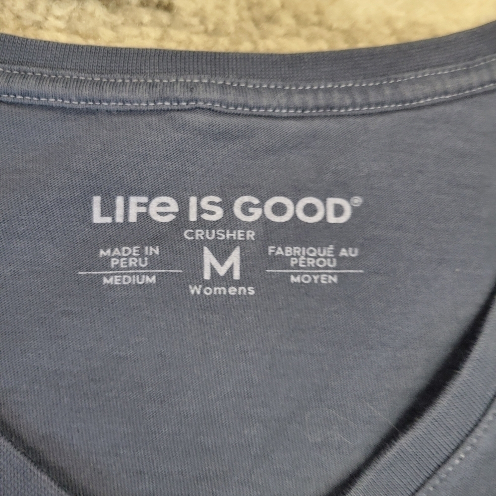 Life is Good "Do What You Love” Crusher Tee Shirt Top Size Medium - Picture 2 of 6